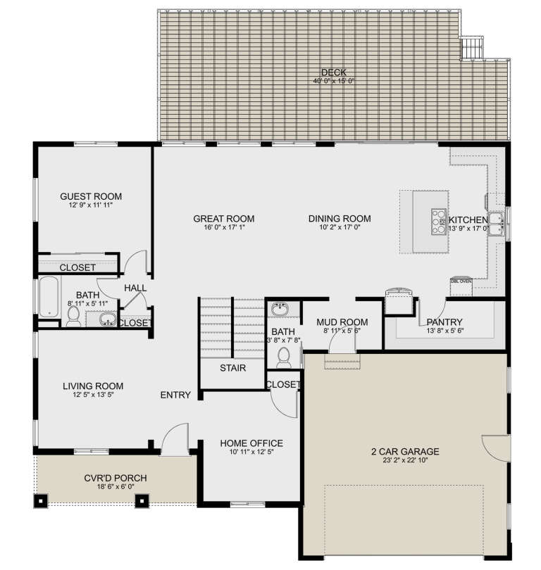 House Plan House Plan #31117 Drawing 1