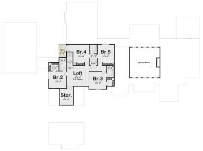 Second Floor for House Plan #963-00980
