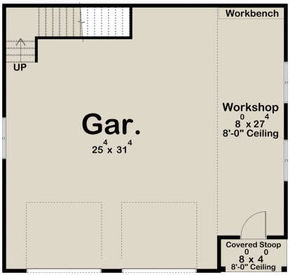 Garage Floor for House Plan #963-00982