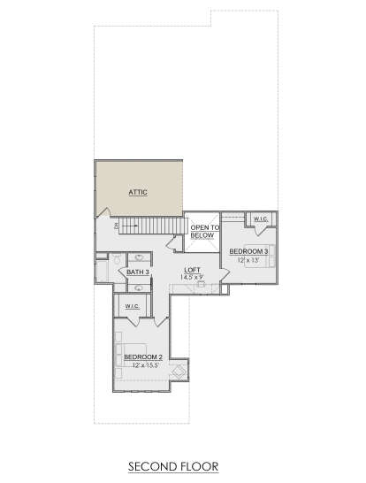 Second Floor for House Plan #7071-00029
