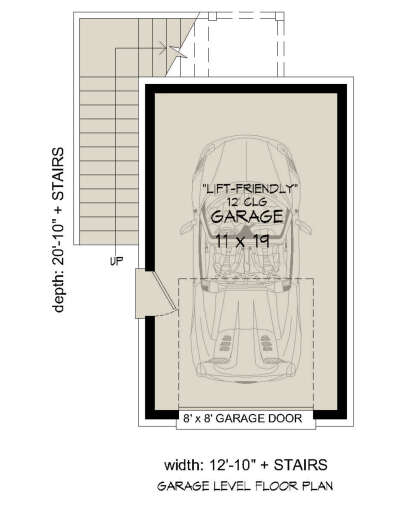 Garage Floor for House Plan #940-01057