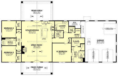 Main Floor  for House Plan #041-00359