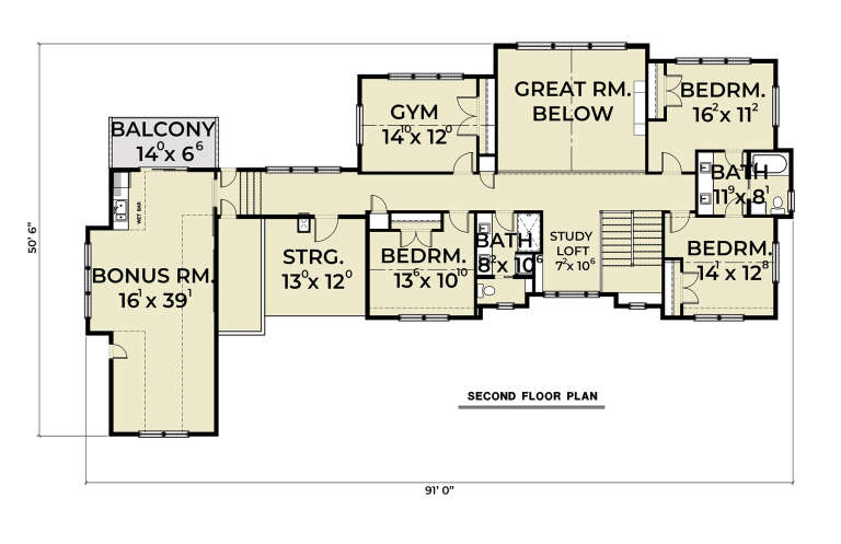House Plan House Plan #31163 Drawing 2