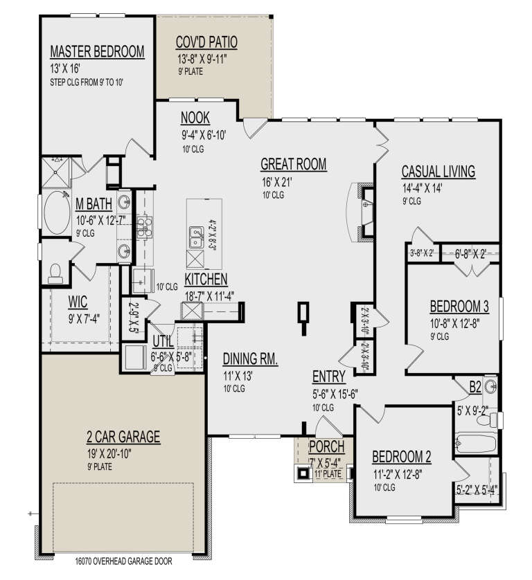 House Plan House Plan #31186 Drawing 1