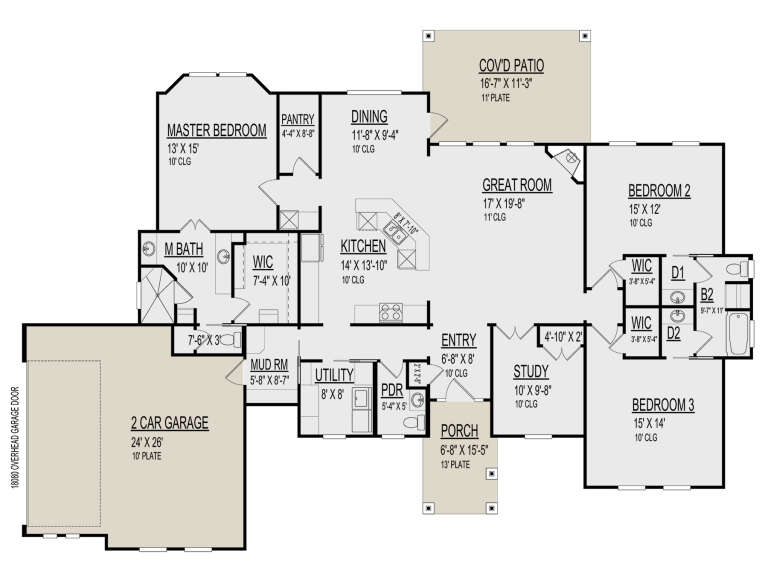 House Plan House Plan #31196 Drawing 1