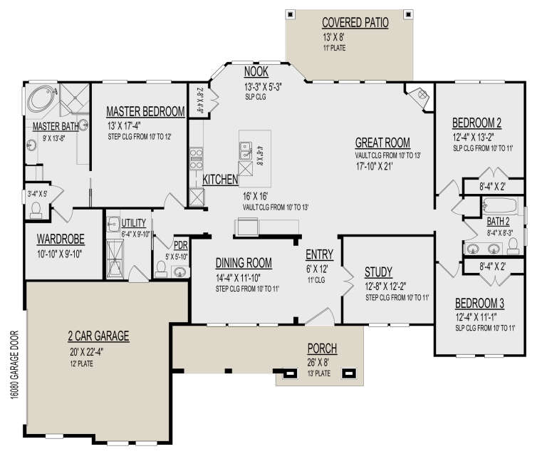 House Plan House Plan #31205 Drawing 1
