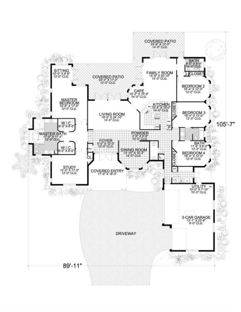House Plan House Plan #3272 Drawing 1