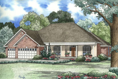 Traditional House Plan #110-00144 Elevation Photo