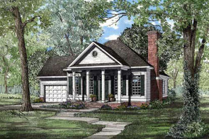 Traditional House Plan #110-00149 Elevation Photo