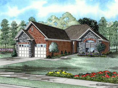 Ranch House Plan #110-00162 Elevation Photo