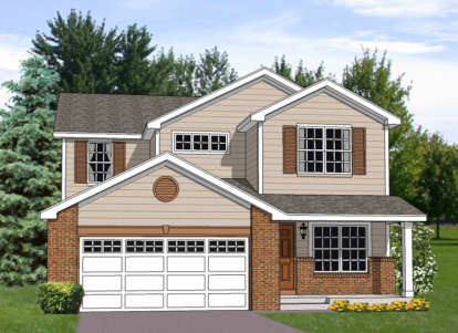 Traditional House Plan #340-00022 Elevation Photo