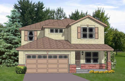 Traditional House Plan #340-00024 Elevation Photo