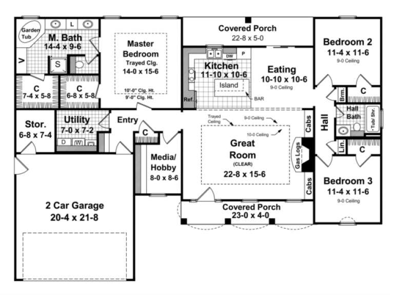 House Plan House Plan #3654 Drawing 1