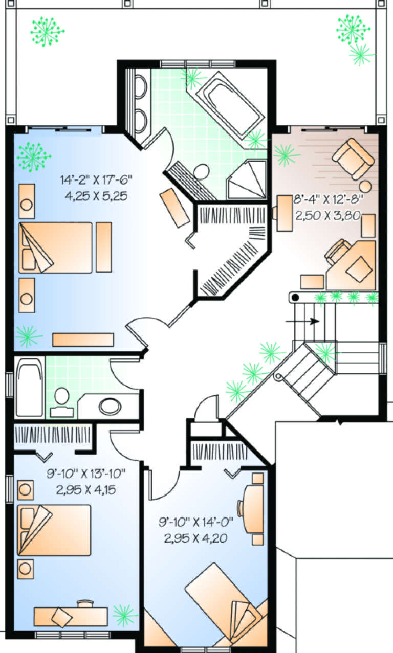 House Plan House Plan #366 Drawing 2