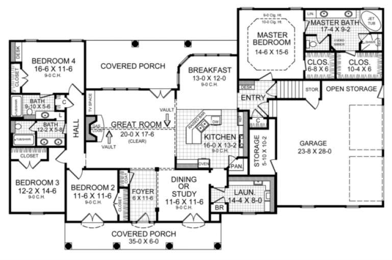House Plan House Plan #3662 Drawing 1