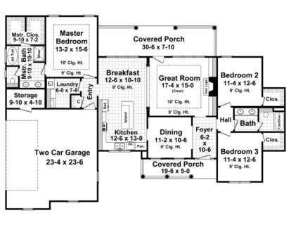 Main Floor for House Plan #348-00065