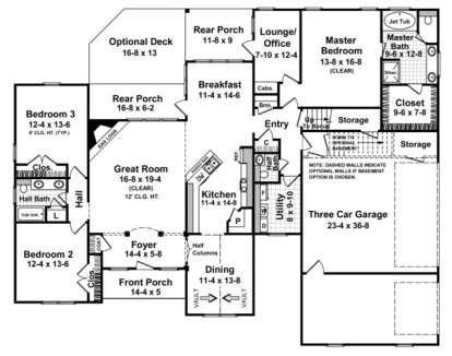 Main Floor for House Plan #348-00137