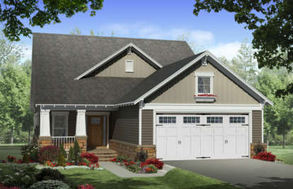 Craftsman House Plan #348-00140 Elevation Photo
