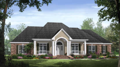 Country House Plan #348-00157 Elevation Photo