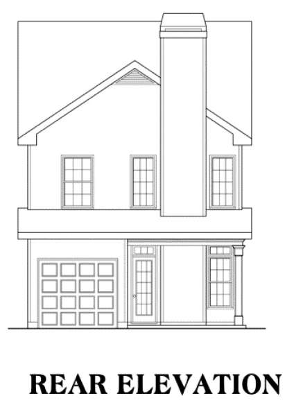 Traditional House Plan #009-00023 Elevation Photo
