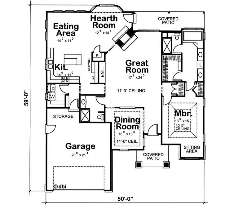 House Plan House Plan #4624 Drawing 1