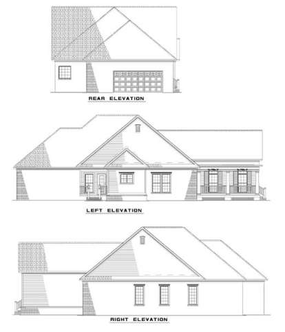Southern House Plan #110-00248 Elevation Photo