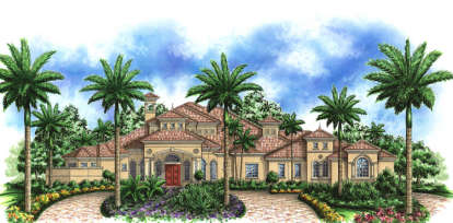 Mediterranean House Plan #575-00055 Elevation Photo