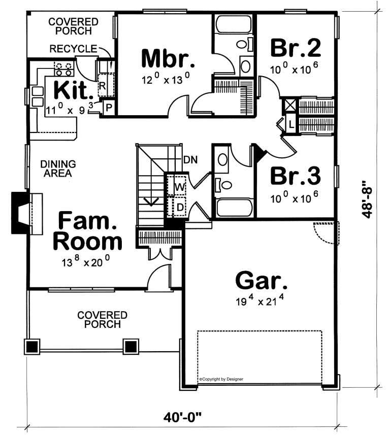 House Plan House Plan #4928 Drawing 1