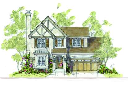 French Country House Plan #402-00880 Elevation Photo