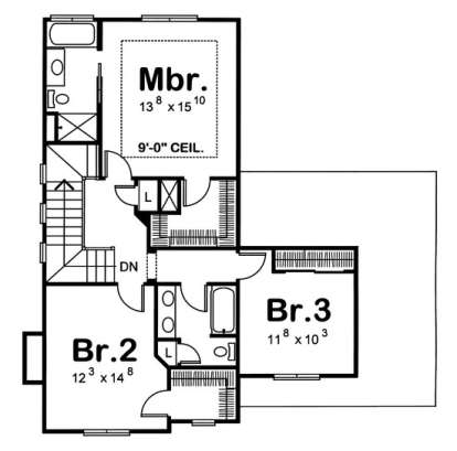 Floorplan 2 for House Plan #402-00880