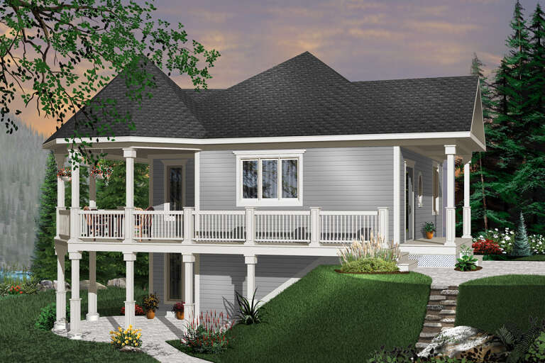 House Plan House Plan #497 Front Elevation 