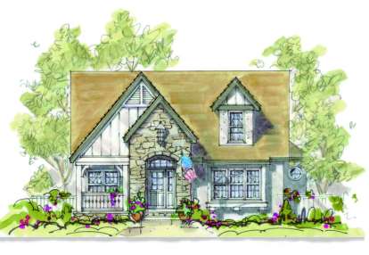 French Country House Plan #402-00896 Elevation Photo