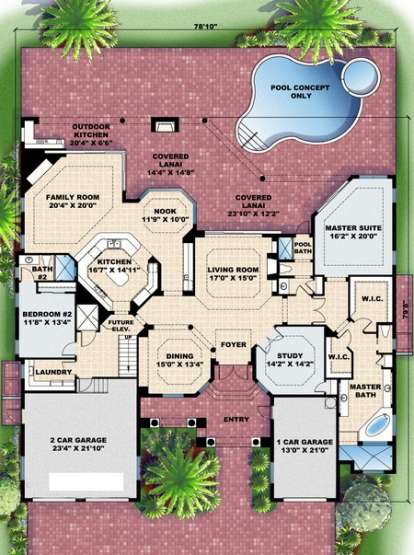 Floorplan 1 for House Plan #575-00075