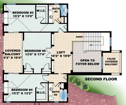 Floorplan 2 for House Plan #575-00084