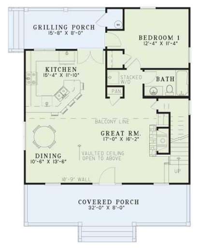 Main Floor  for House Plan #110-00311