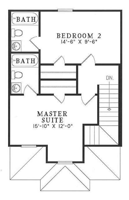 Floorplan 2 for House Plan #110-00349