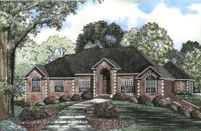 Ranch House Plan #110-00354 Elevation Photo