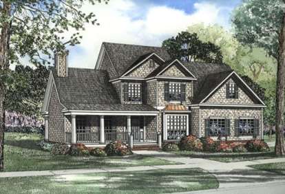 Traditional House Plan #110-00388 Elevation Photo
