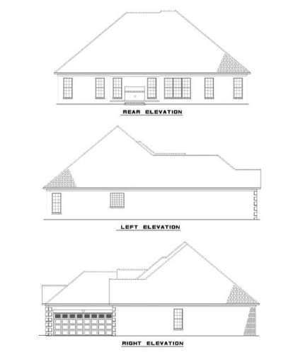 Ranch House Plan #110-00402 Elevation Photo