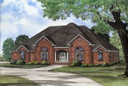 Traditional House Plan #110-00469 Elevation Photo