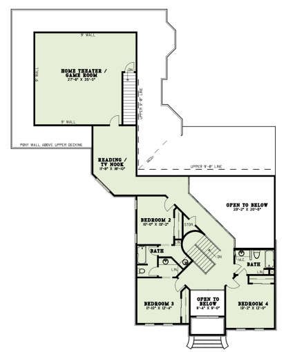 Second Floor for House Plan #110-00485