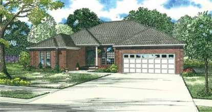 Ranch House Plan #110-00551 Elevation Photo