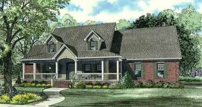 Country House Plan #110-00640 Elevation Photo