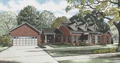 Country House Plan #110-00643 Elevation Photo