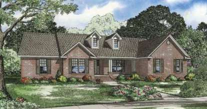 Traditional House Plan #110-00649 Elevation Photo