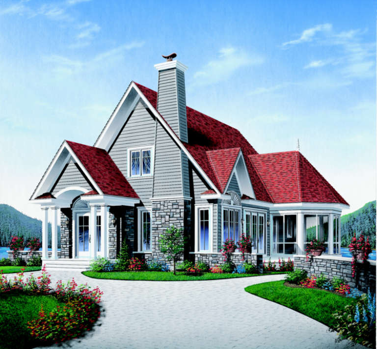 House Plan House Plan #572 Front Elevation