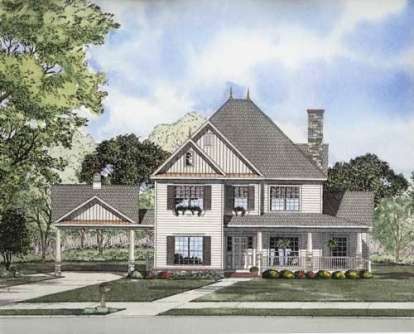 Country House Plan #110-00671 Elevation Photo