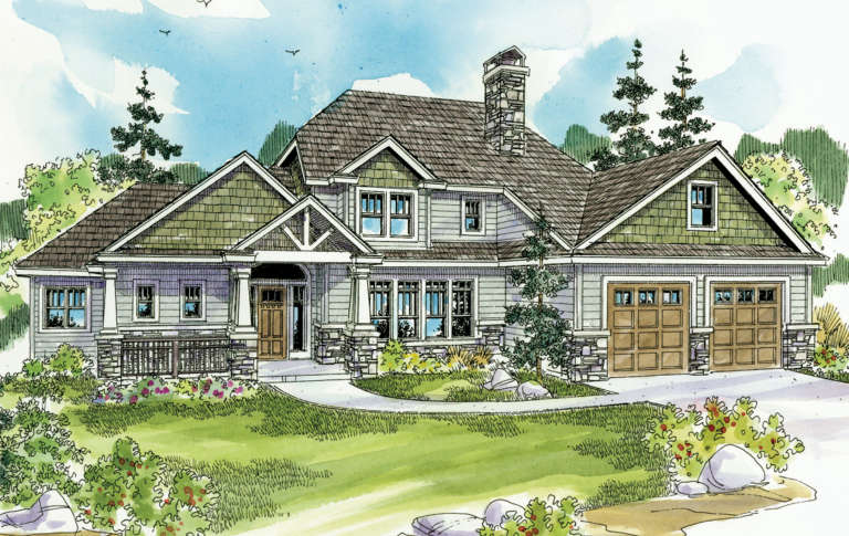 House Plan House Plan #5735 Front Elevation