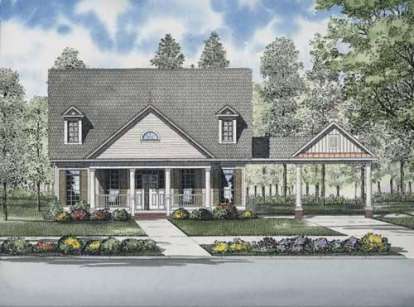 Country House Plan #110-00680 Elevation Photo