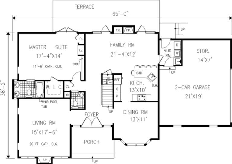 House Plan House Plan #578 Drawing 1
